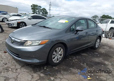 2012 Honda Civic Lx из США, поврежденный, VIN 19XFB2F52CE066192